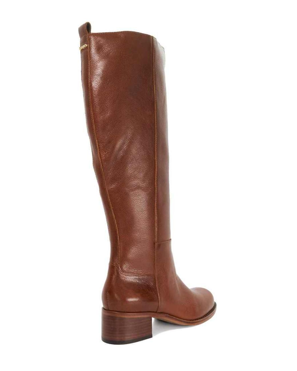 Dune Brown Wide Fit Wf Turner Knee High Boots