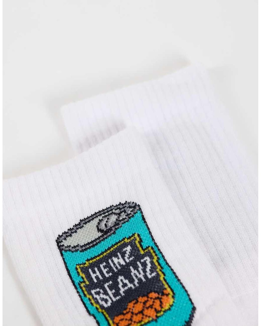 ASOS White Heinz Beans Socks for men