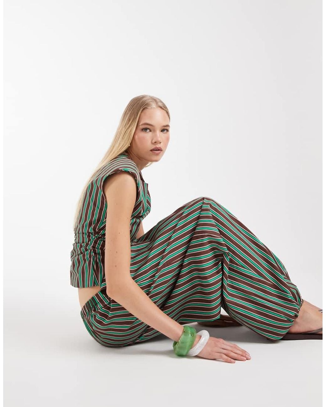 ASOS Multicolor Cotton Nylon Blend Pull On Balloon Pants