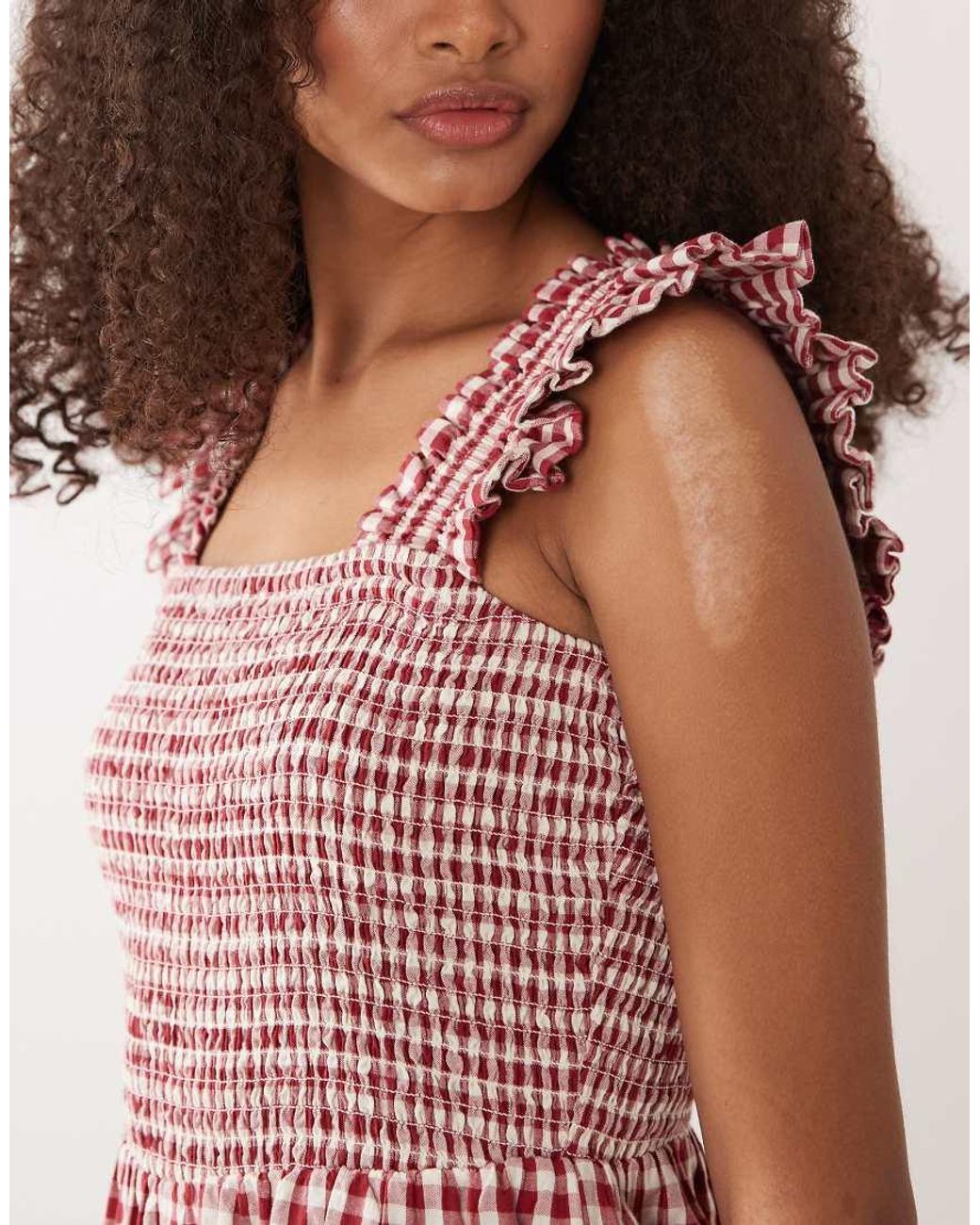 Nobody's Child Pink Maya Cotton Square Neck Jumpsuit