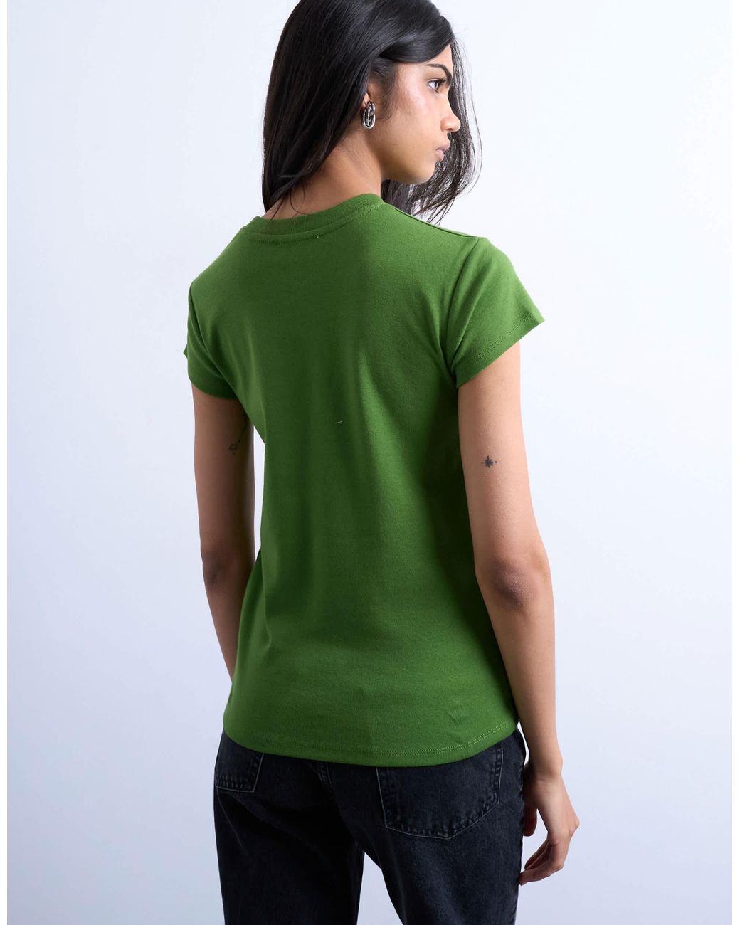 TOPSHOP Green Everyday Tee