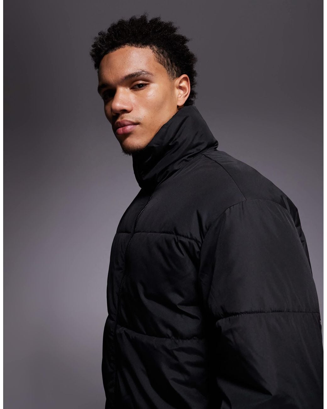 ADPT Gray Padded Puffer Jacket for men