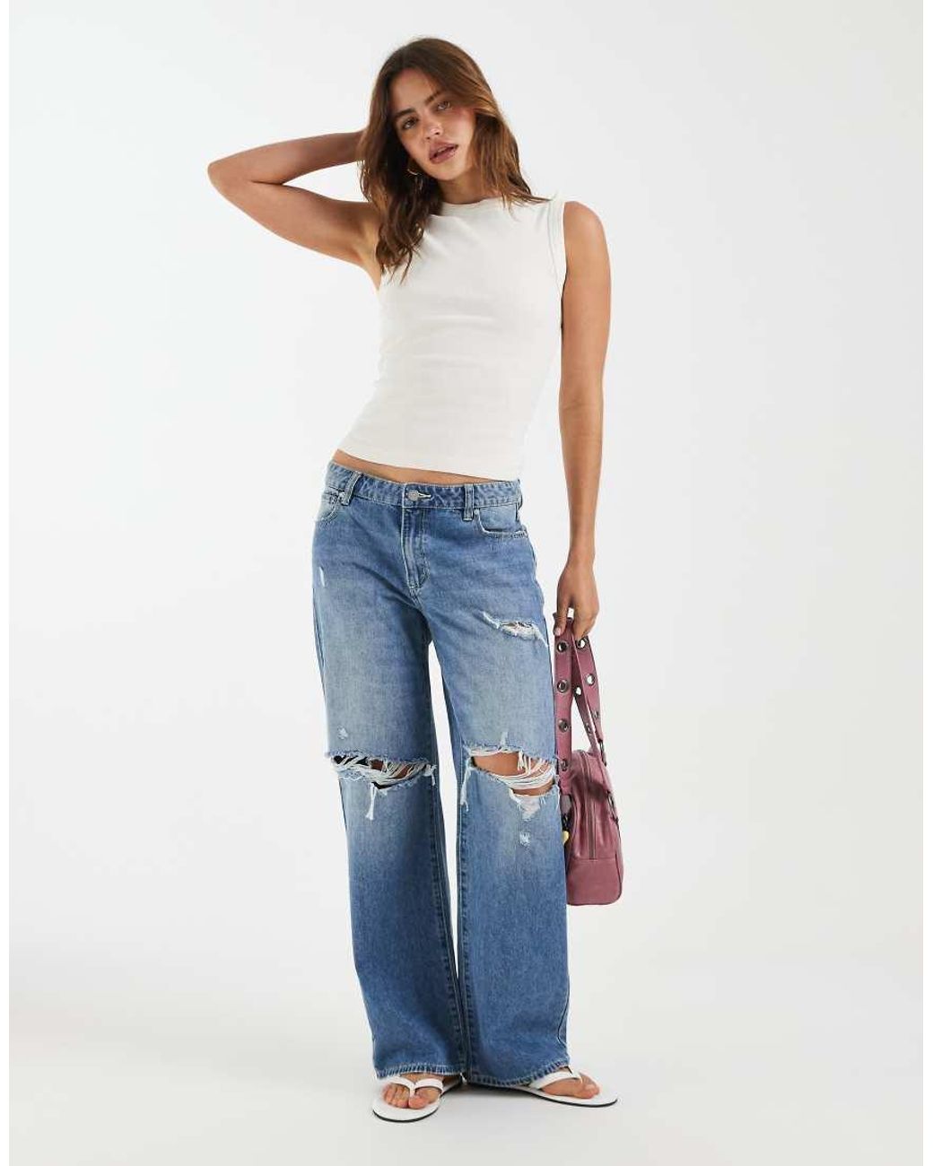 Free People Blue Murphy Tank Top