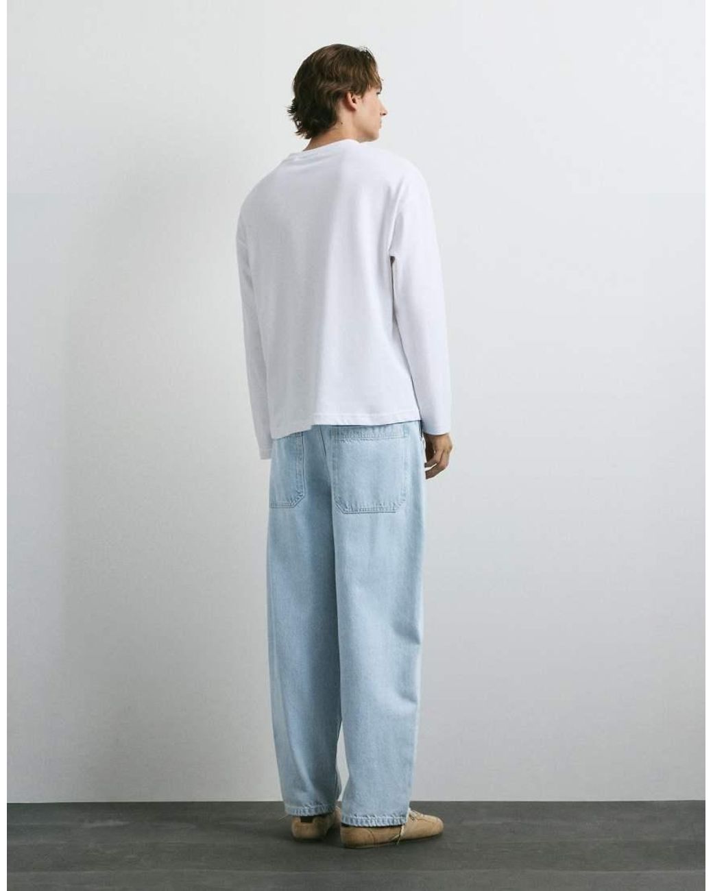 Pull&Bear Barrel Jeans in het Blue voor heren