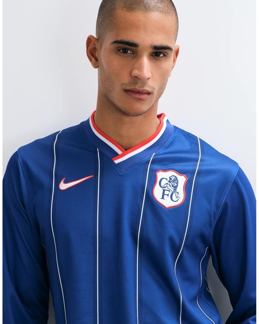 Nike Football Blue Chelsea Energy Long Sleeve Football Top On for men