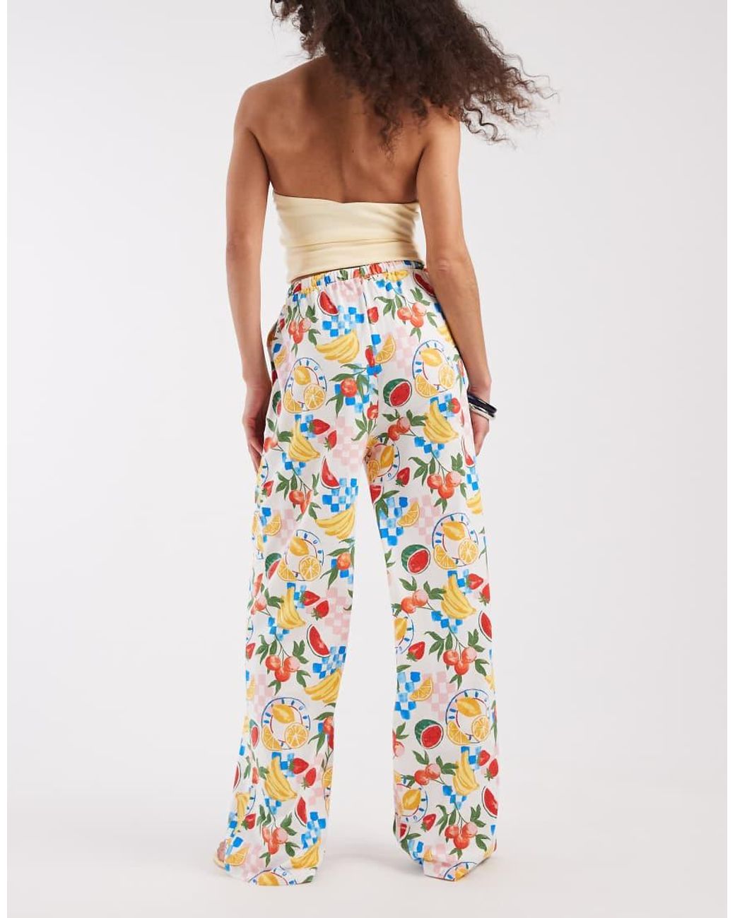 Threadbare White Jersey Pull On Trouser With Drawstring