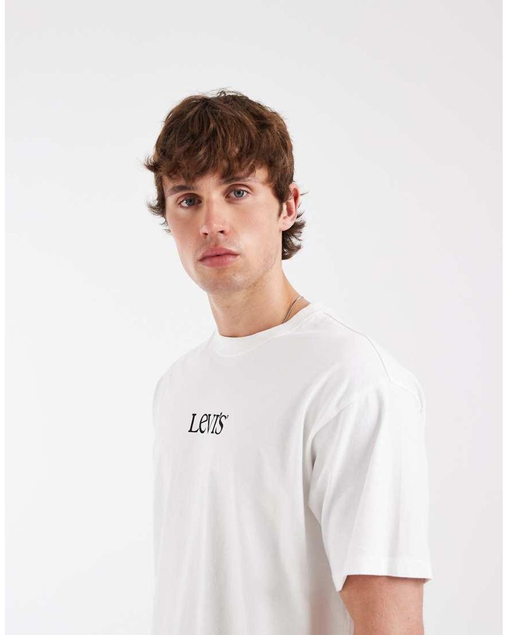 Levi's White Chest Logo T-Shirt for men