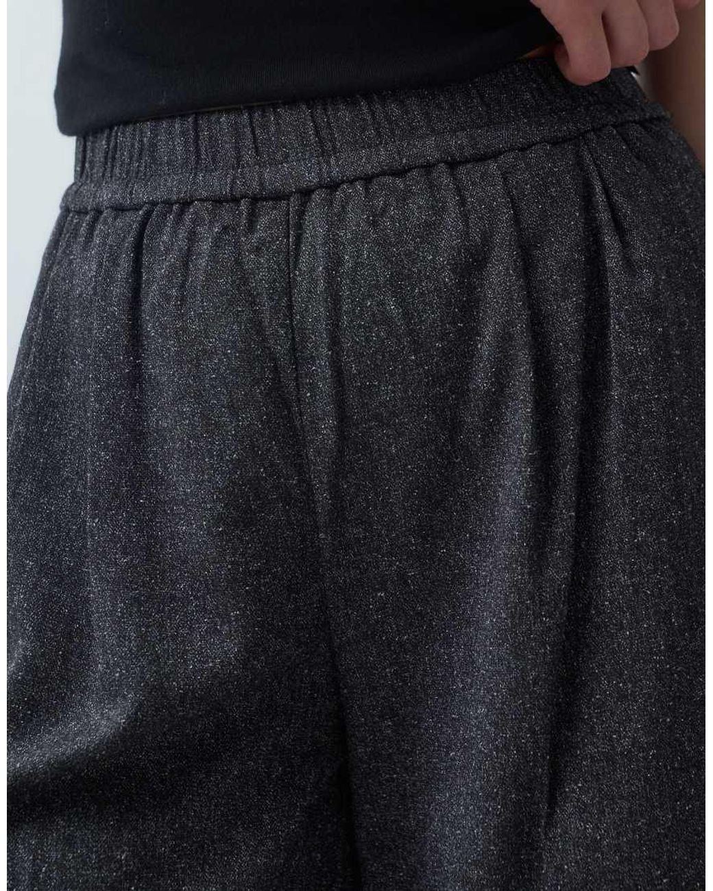 Object Blue Wide Leg Pleated Tailored Trouser Co-Ord