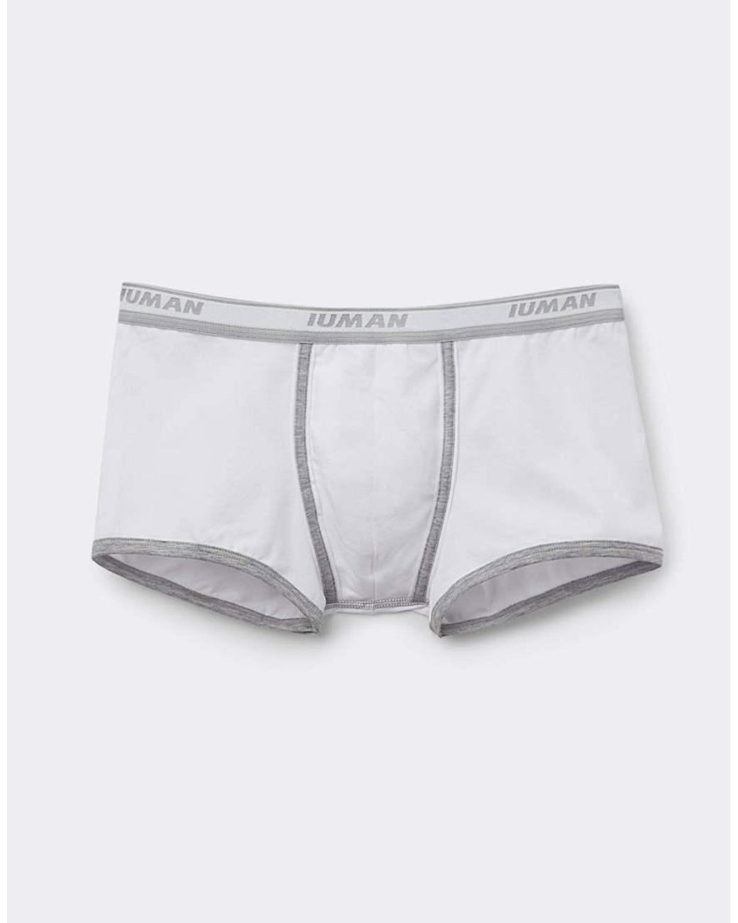 Intimissimi White Superior Cotton Boxers With Logo for men