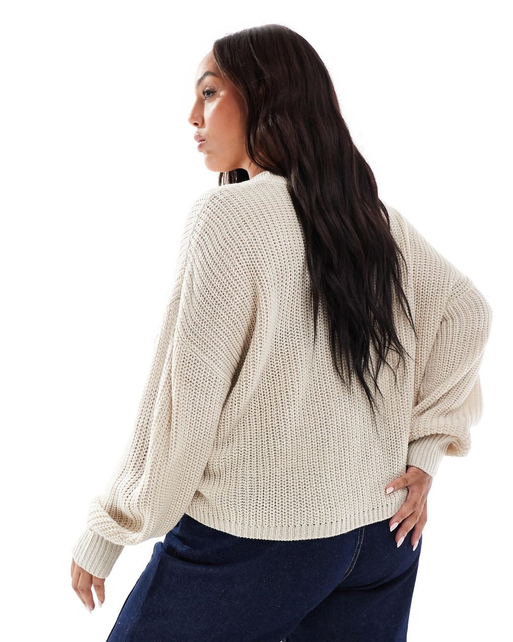 ONLY Blue V-neck Cardigan
