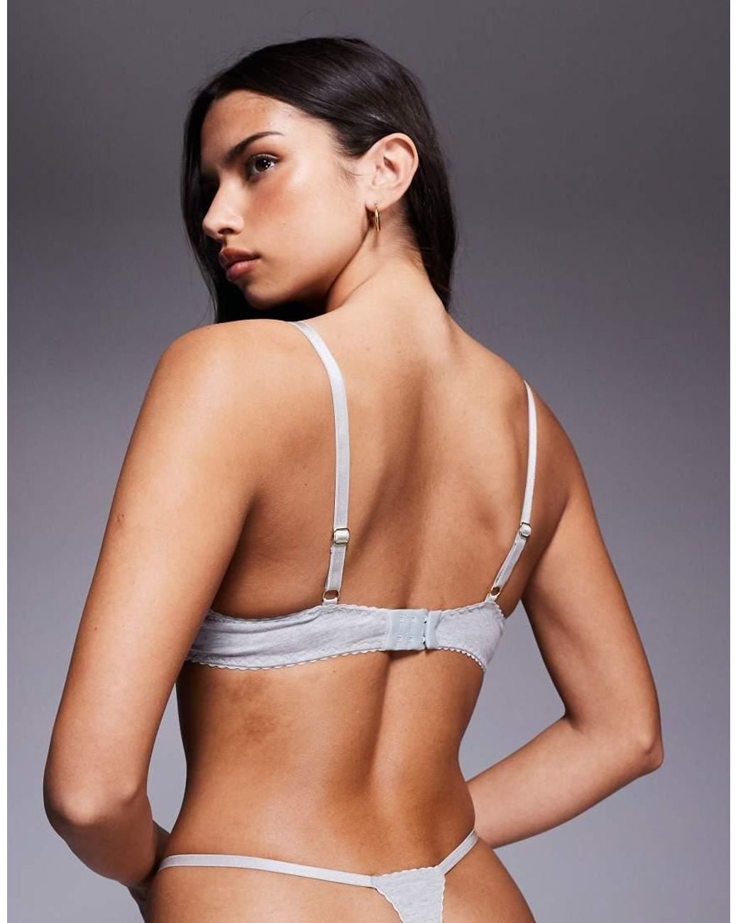 ASOS Gray Mila Underwired Bra