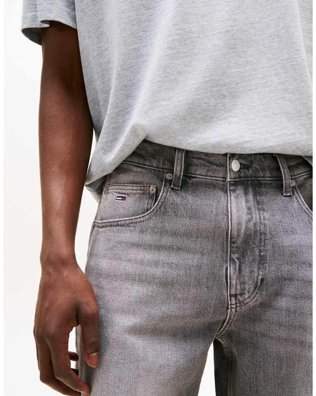 Tommy Hilfiger Gray Jamie Relaxed Straight Jeans for men
