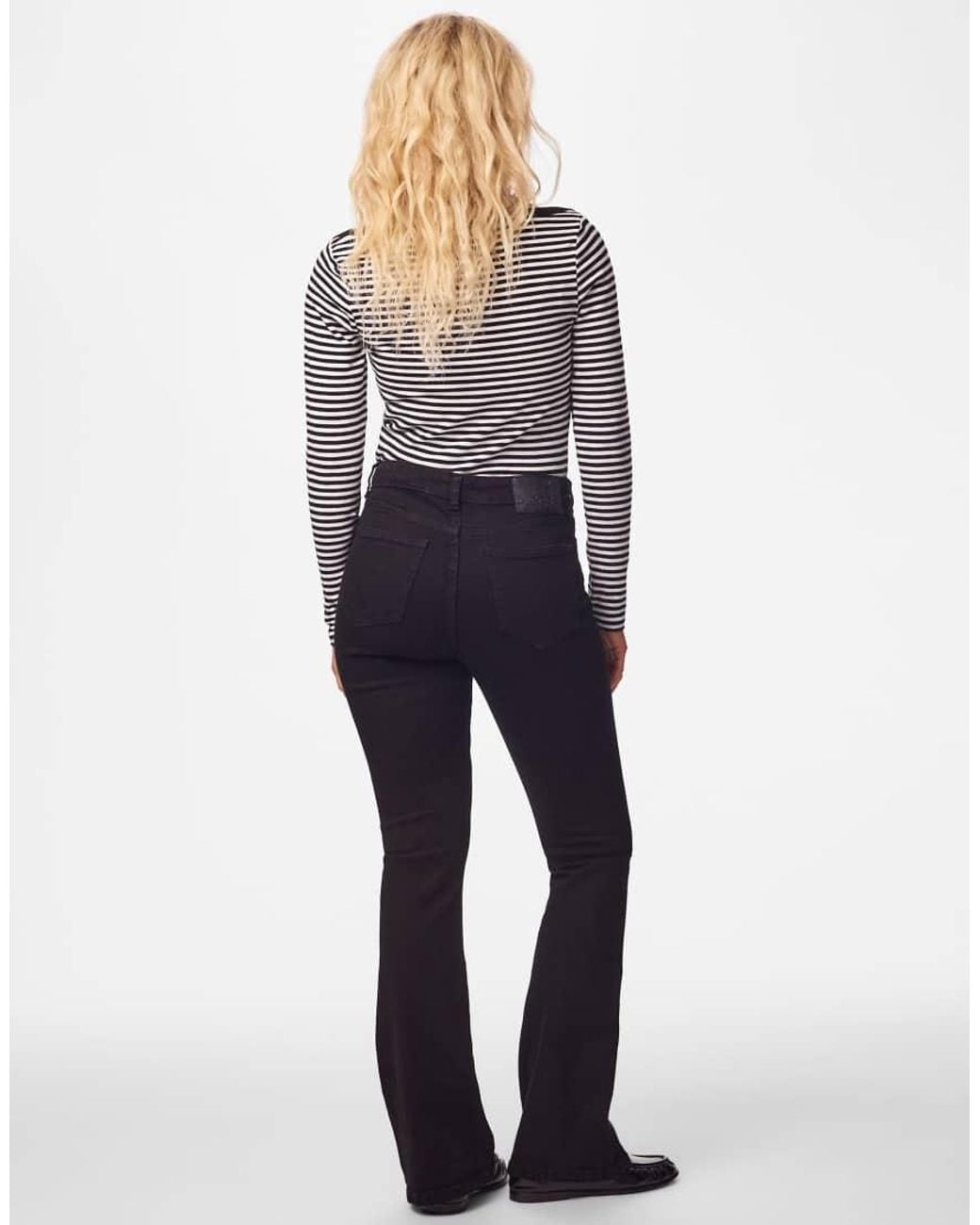 Pieces Black Flared Jeans