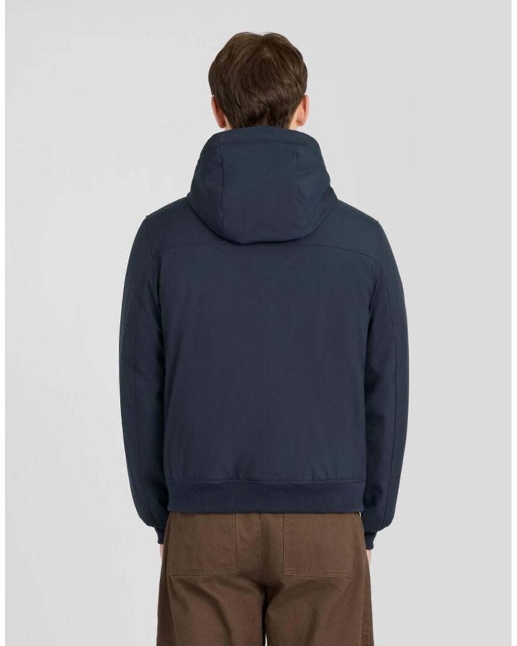Lyle & Scott Blue Mid Jackets Wadded Softshell Jacket for men