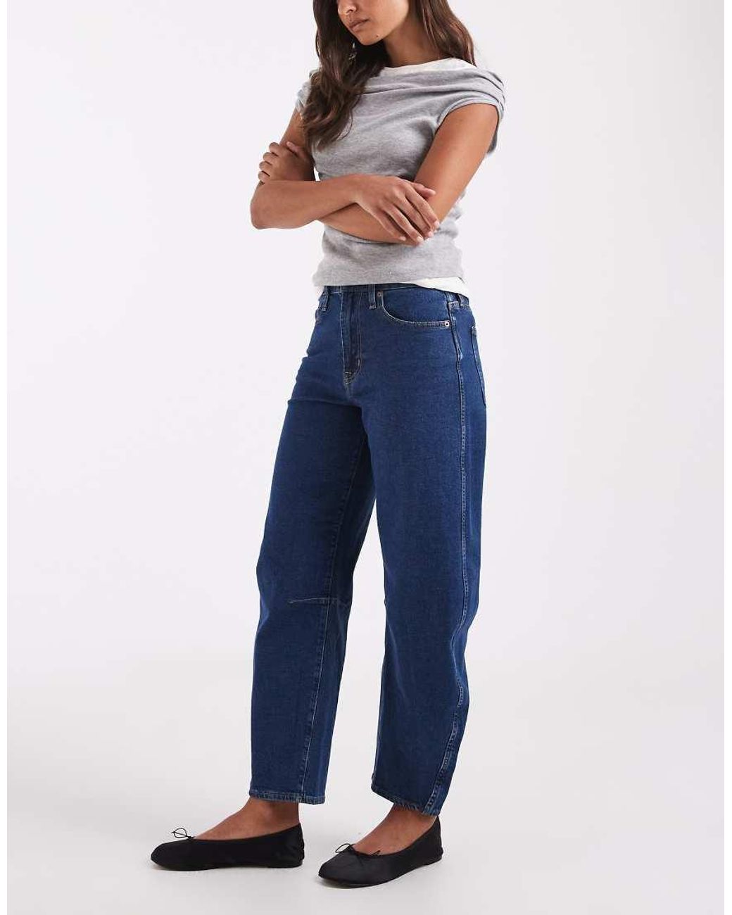 Gap Blue Barrel Fit Jeans