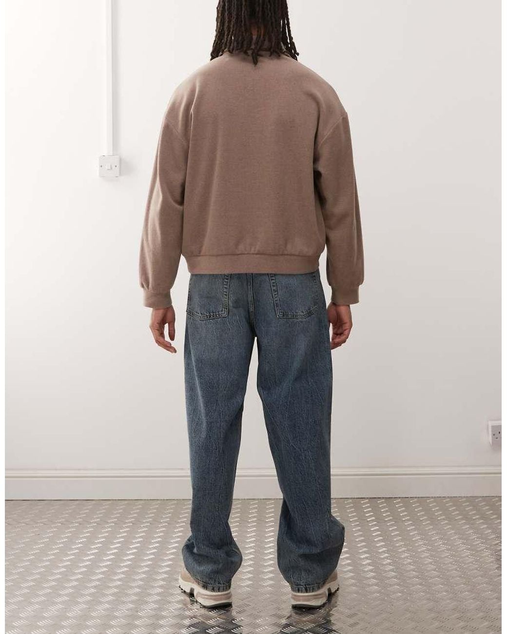 Collusion Blue X001 Antifit Mid Rise Jeans for men
