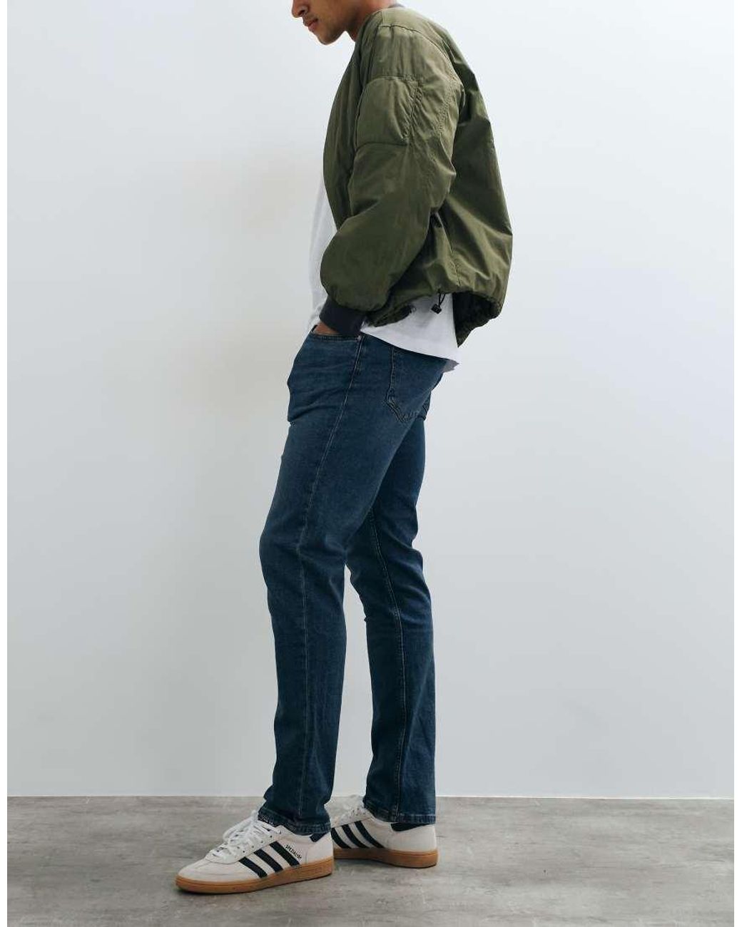 Mango Gray Patrick Slim Fit Jeans for men