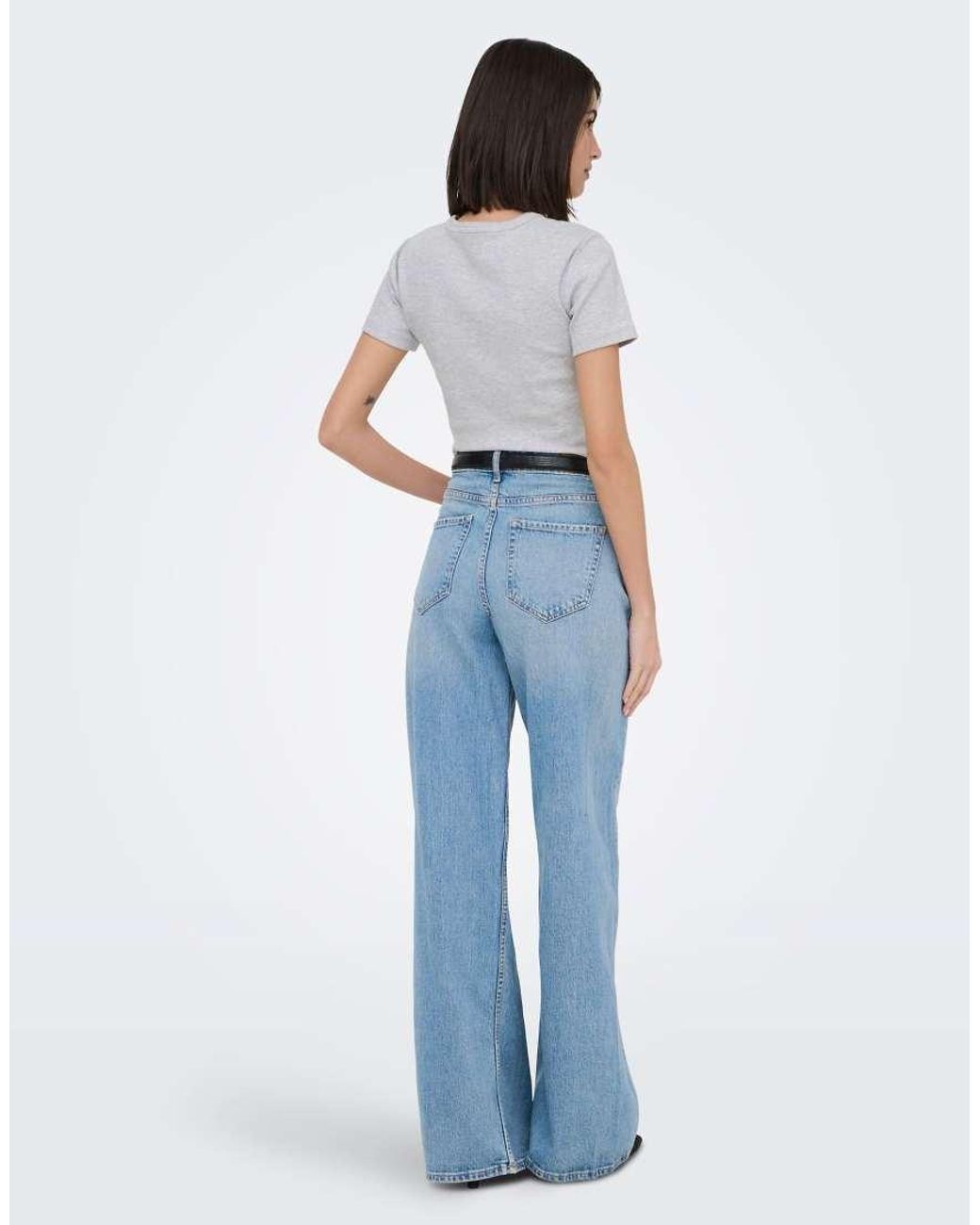 Jdy Blue Wide-fit Jeans