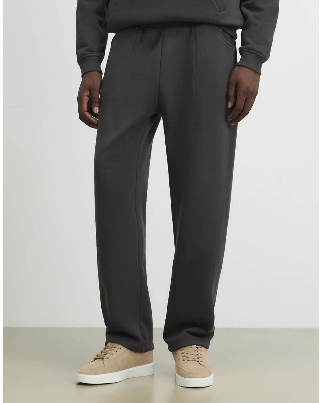 River Island Gray Regular Fit Sanctuaire Patch Joggers for men