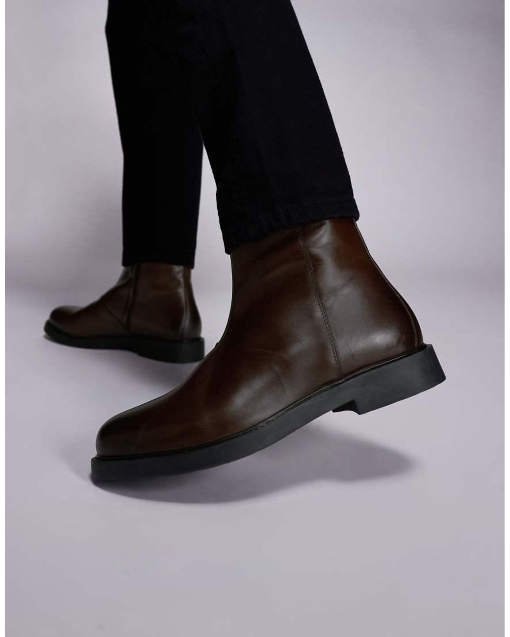 ASOS Black Chelsea Boot for men