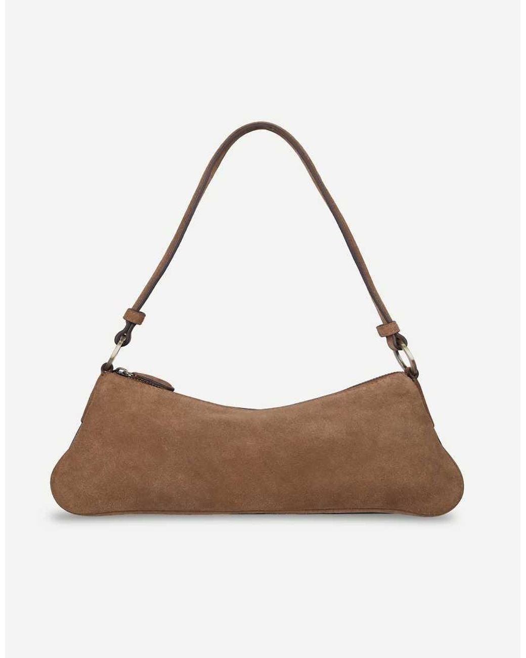 OFF THE HOOK Brown Sheryl Suede Mini Shoulder Bag