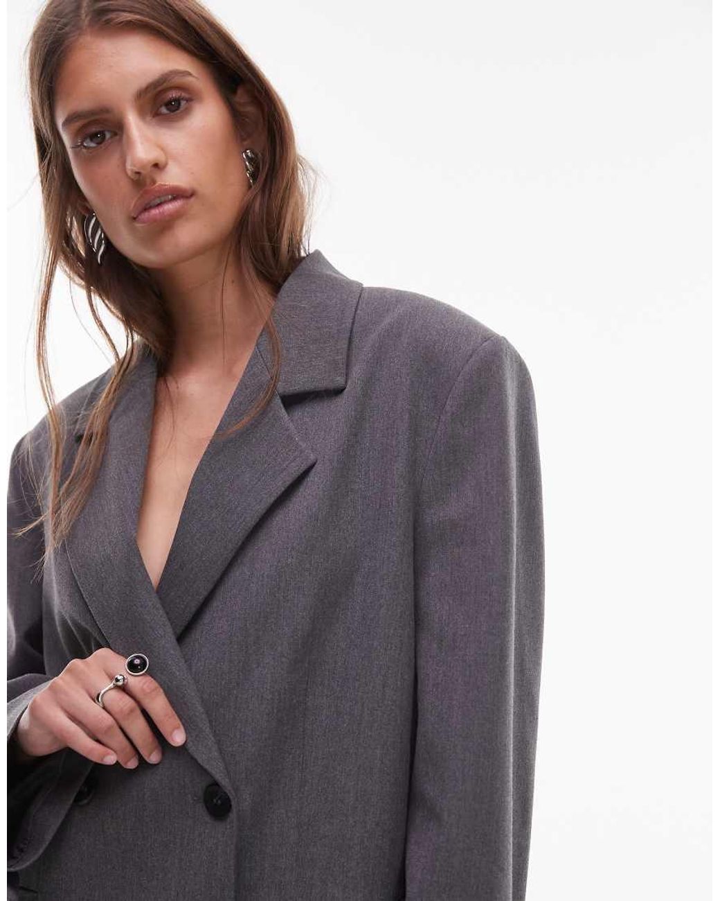 ASOS Purple Boxy Fit Blazer