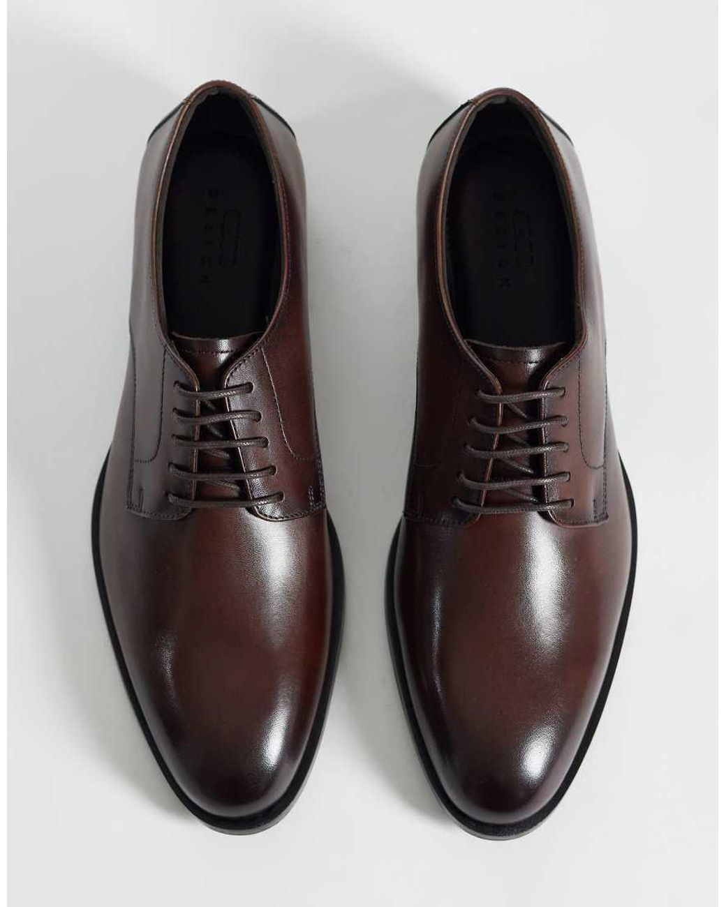 ASOS Brown Lace Up Derby Shoe for men