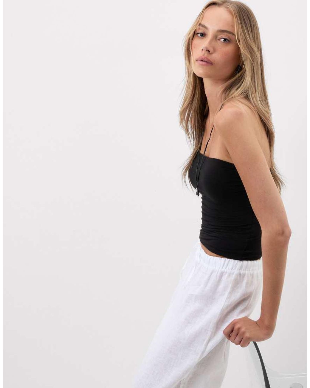 Intimissimi Black Fresh Bamboo Bandeau Top