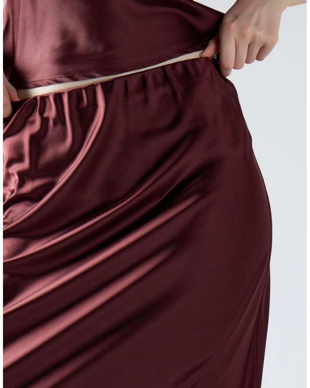 Glamorous Red Midi Skirt