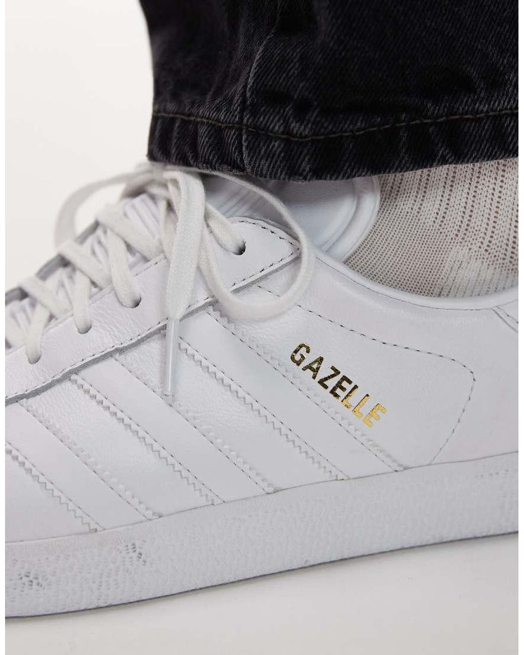 Adidas Originals White Gazelle Trainers for men