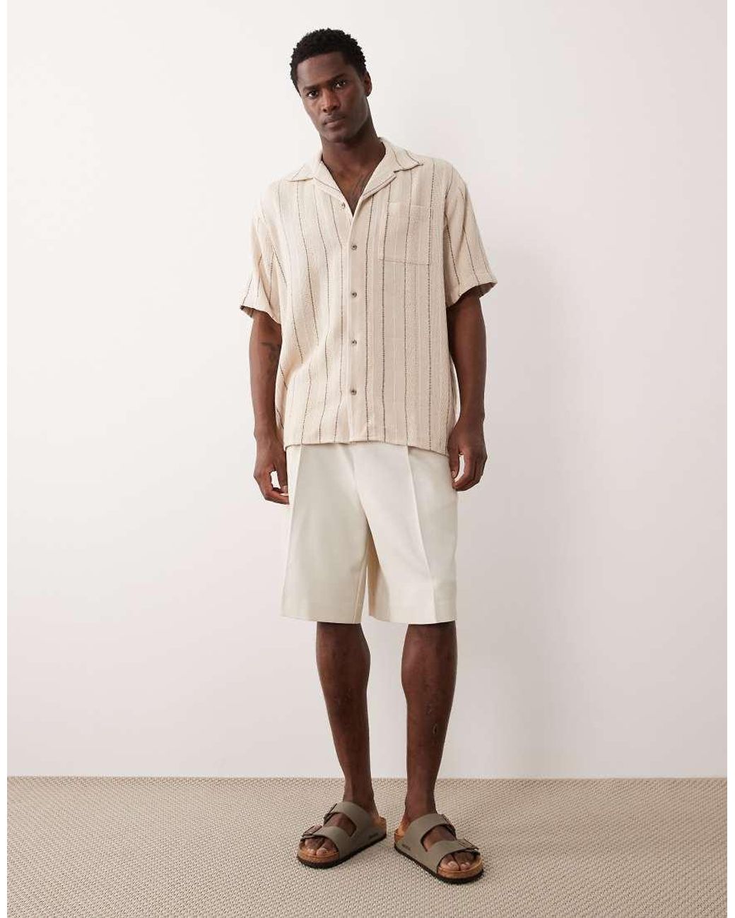 Jack & Jones Natural Striped Shirt for men