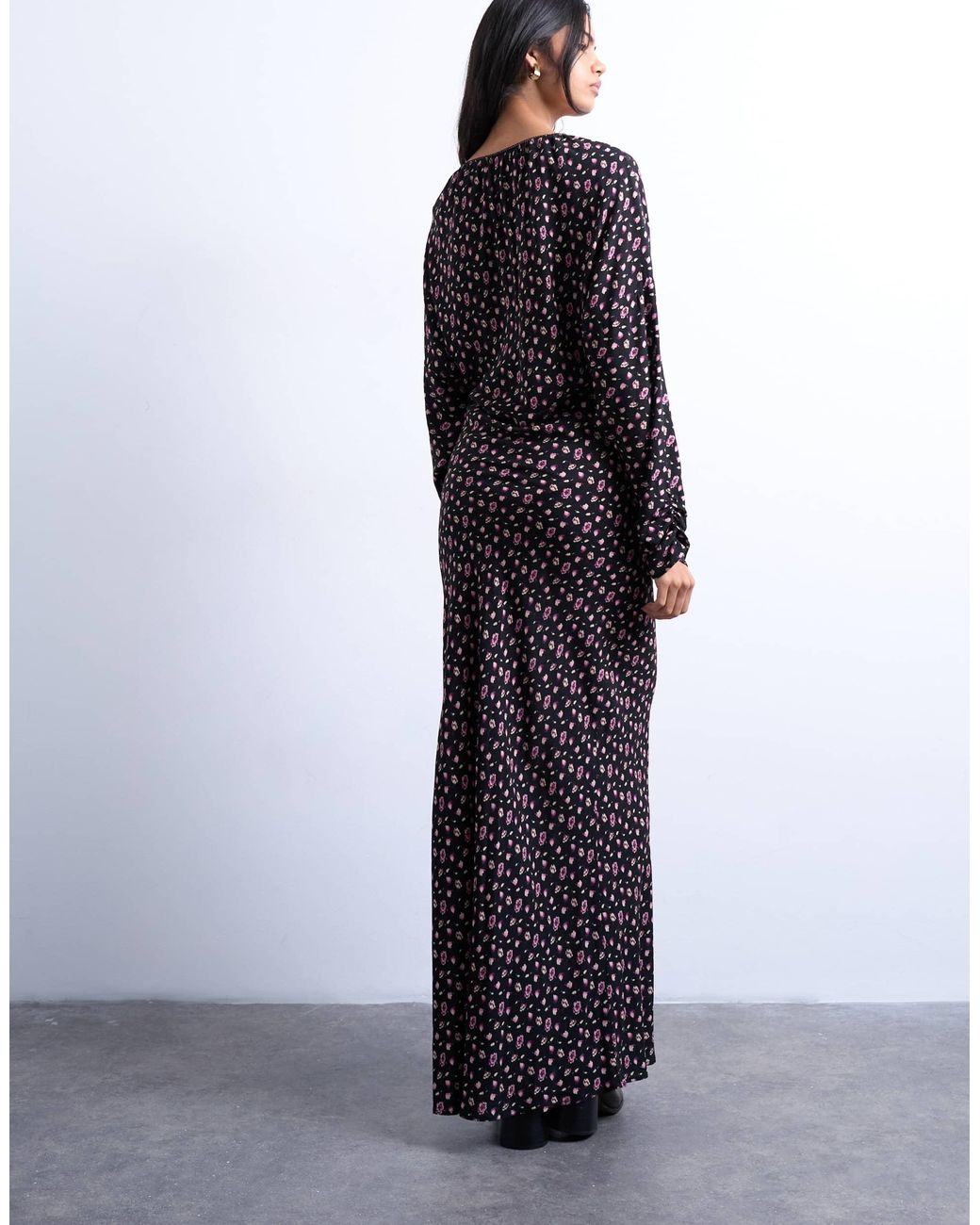 chinese dress ladies Open Back Long Sleeve Midi Dress – HAE-us main image 0