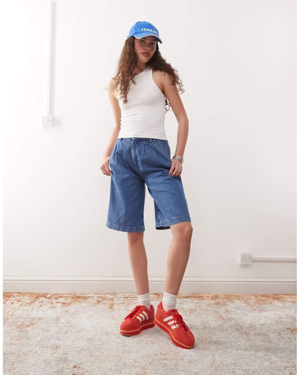 Collusion Geribbeld Hemd in het White