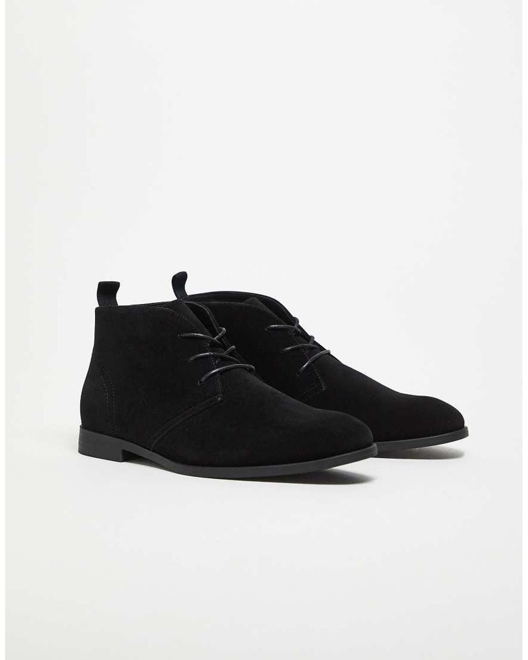ASOS Black Lace Up Chukka Boots for men