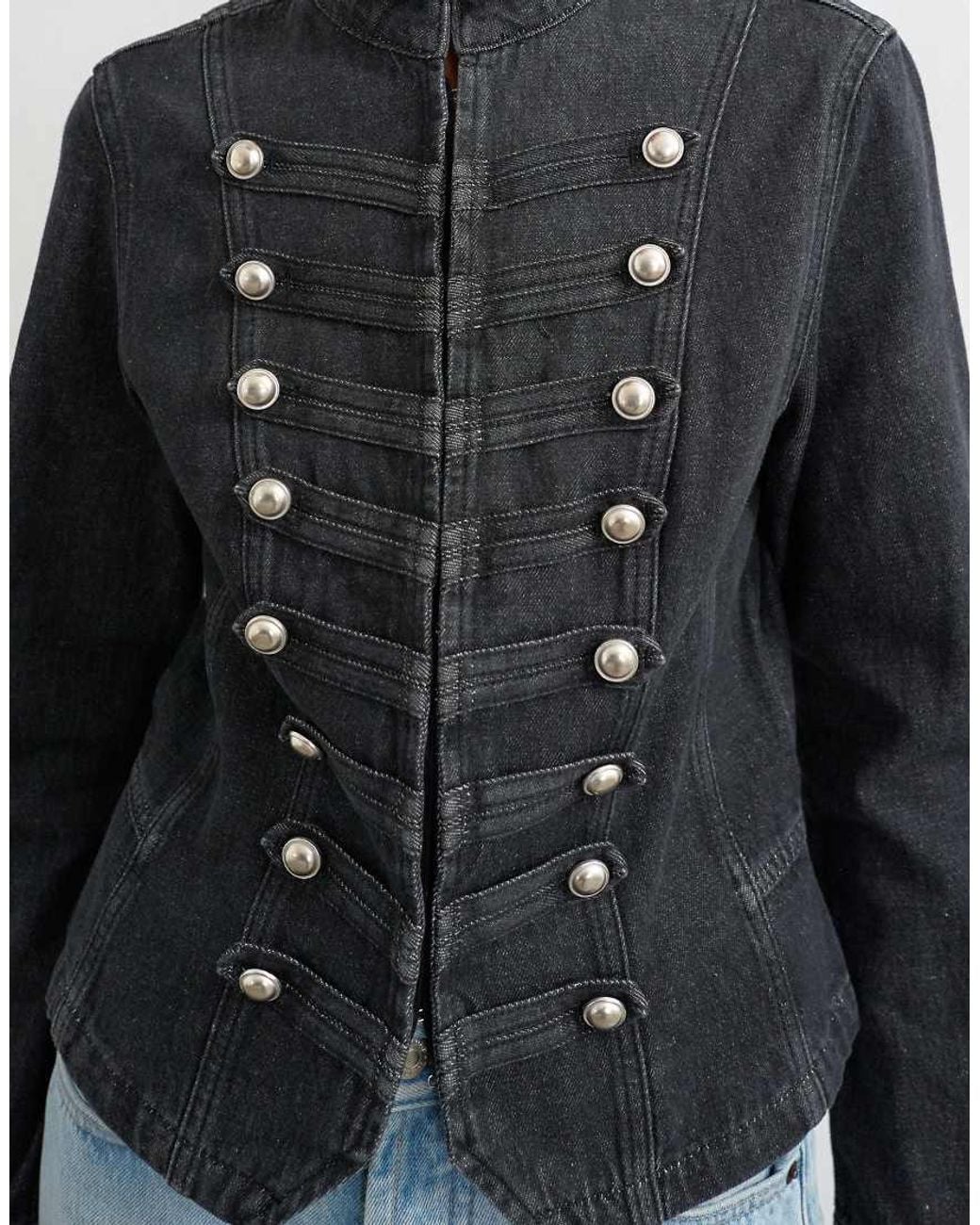 TOPSHOP Blue Denim Drummer Jacket