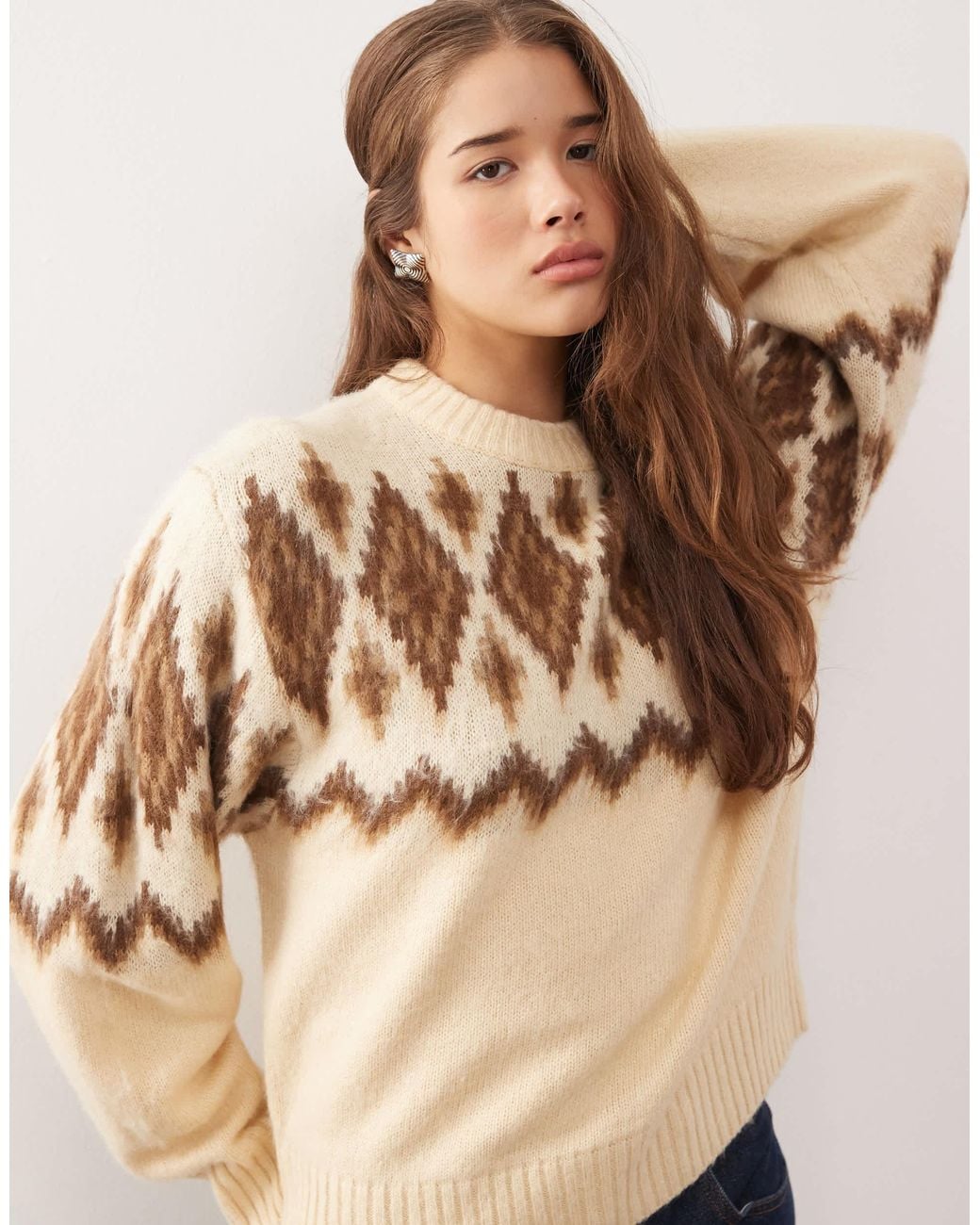 Outdated Jumpers Reclaimed (vintage) Crew Neck Knitted Jumper in Blue | Lyst