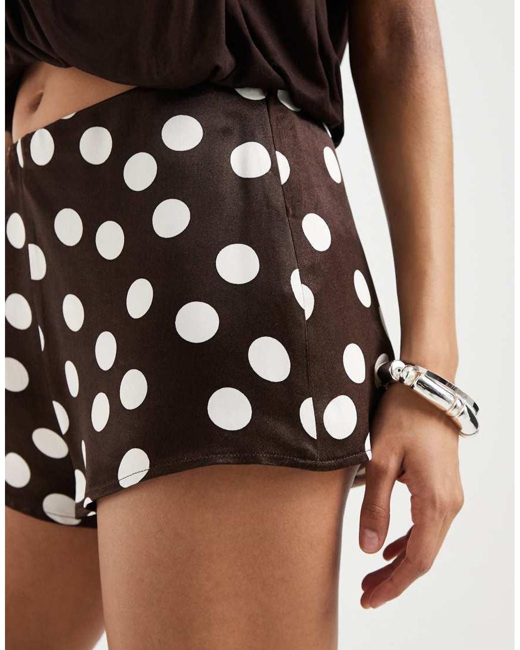 ASOS Multicolor Satin Blend Micro Shorts