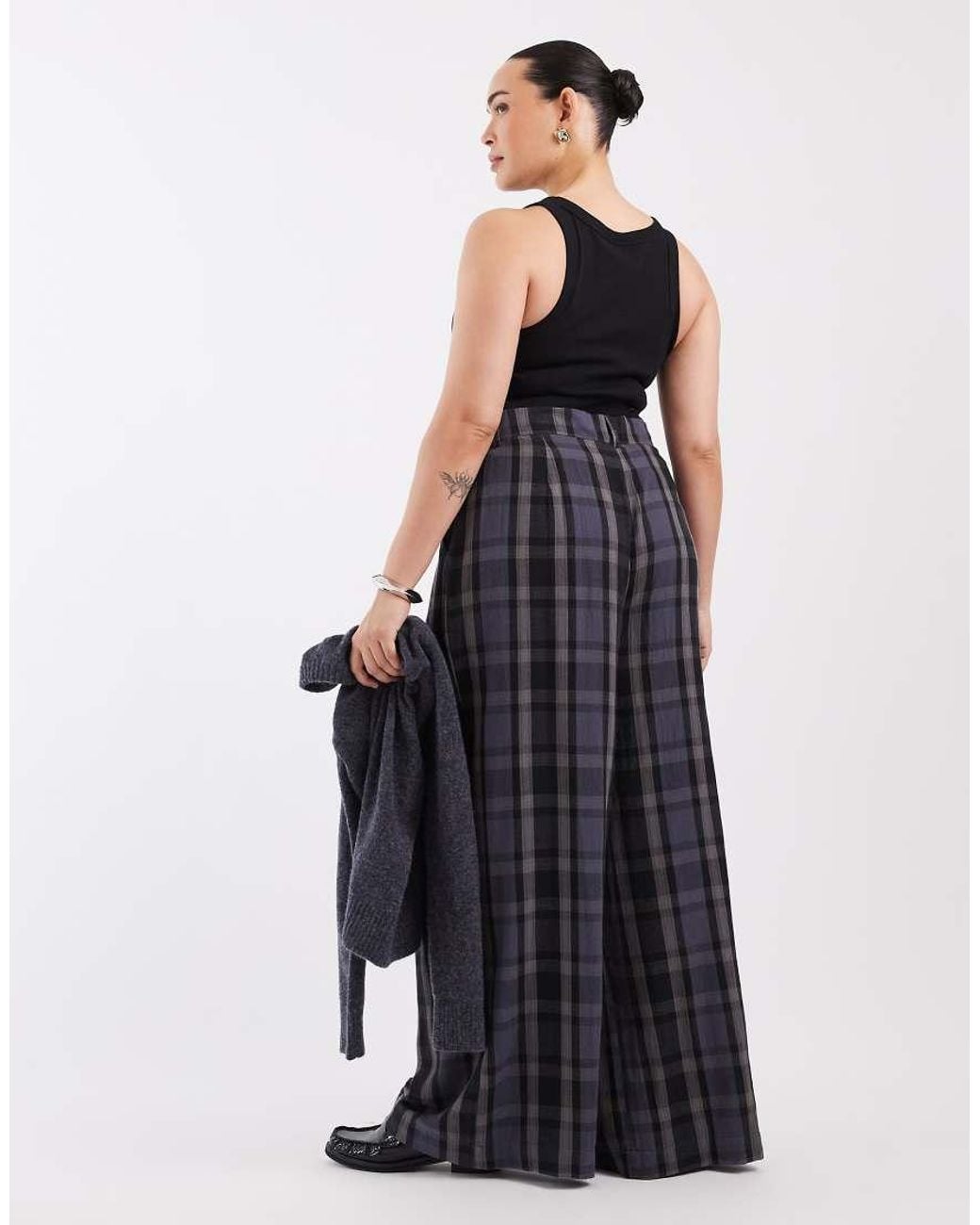 Noisy May Black High Waist Wide Leg Trouser
