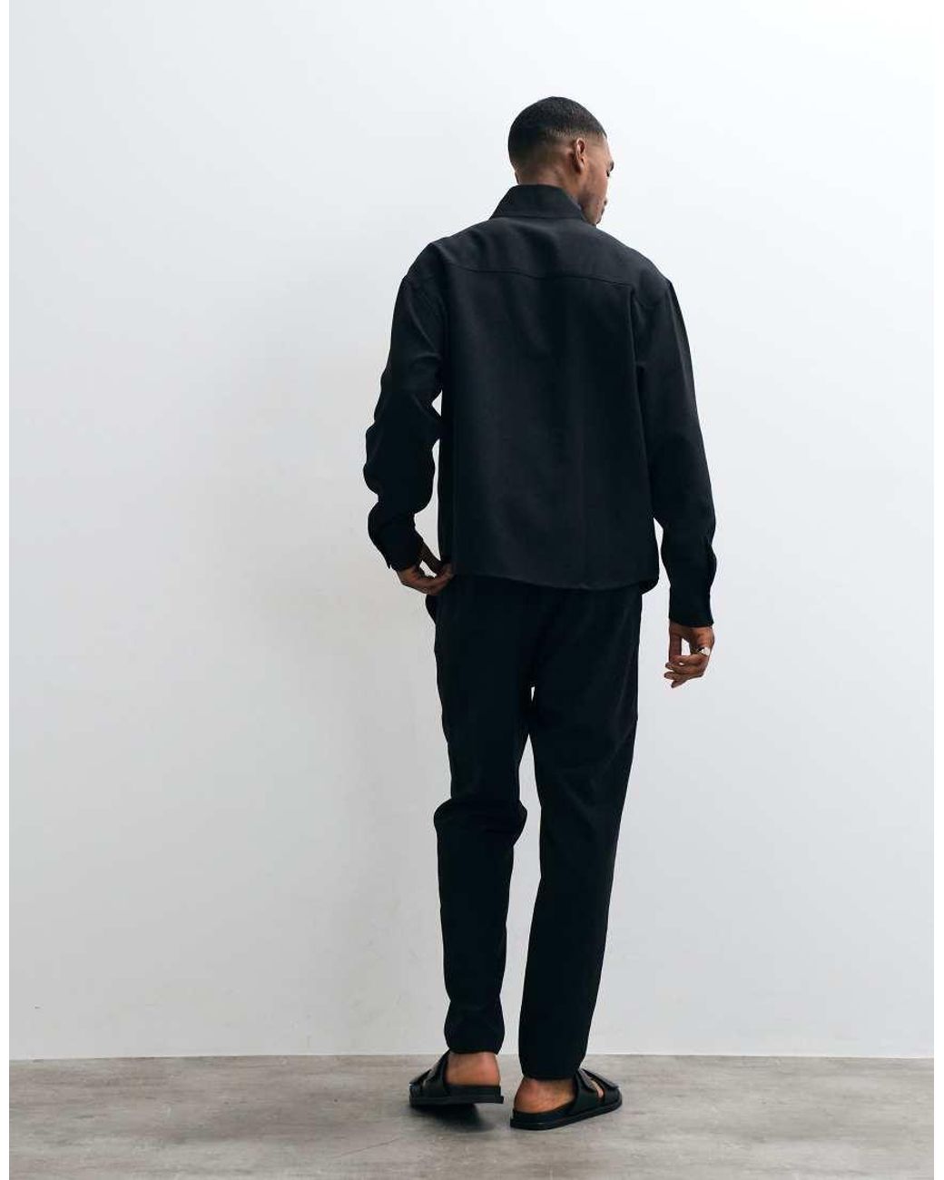 ASOS Blue Smart Tapered Pants for men