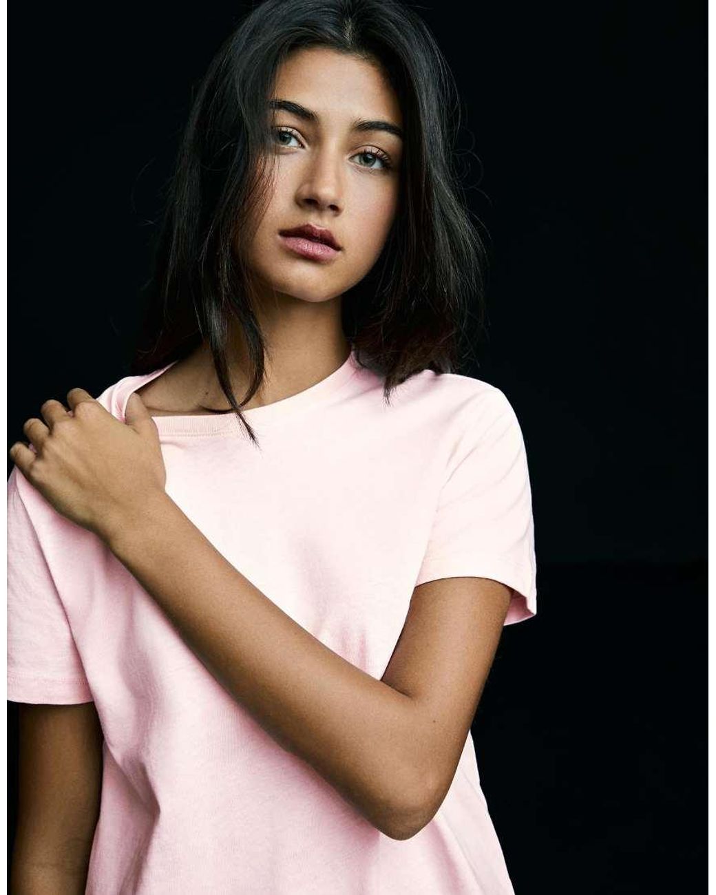 Bershka Black Basic Short Sleeve T-shirt