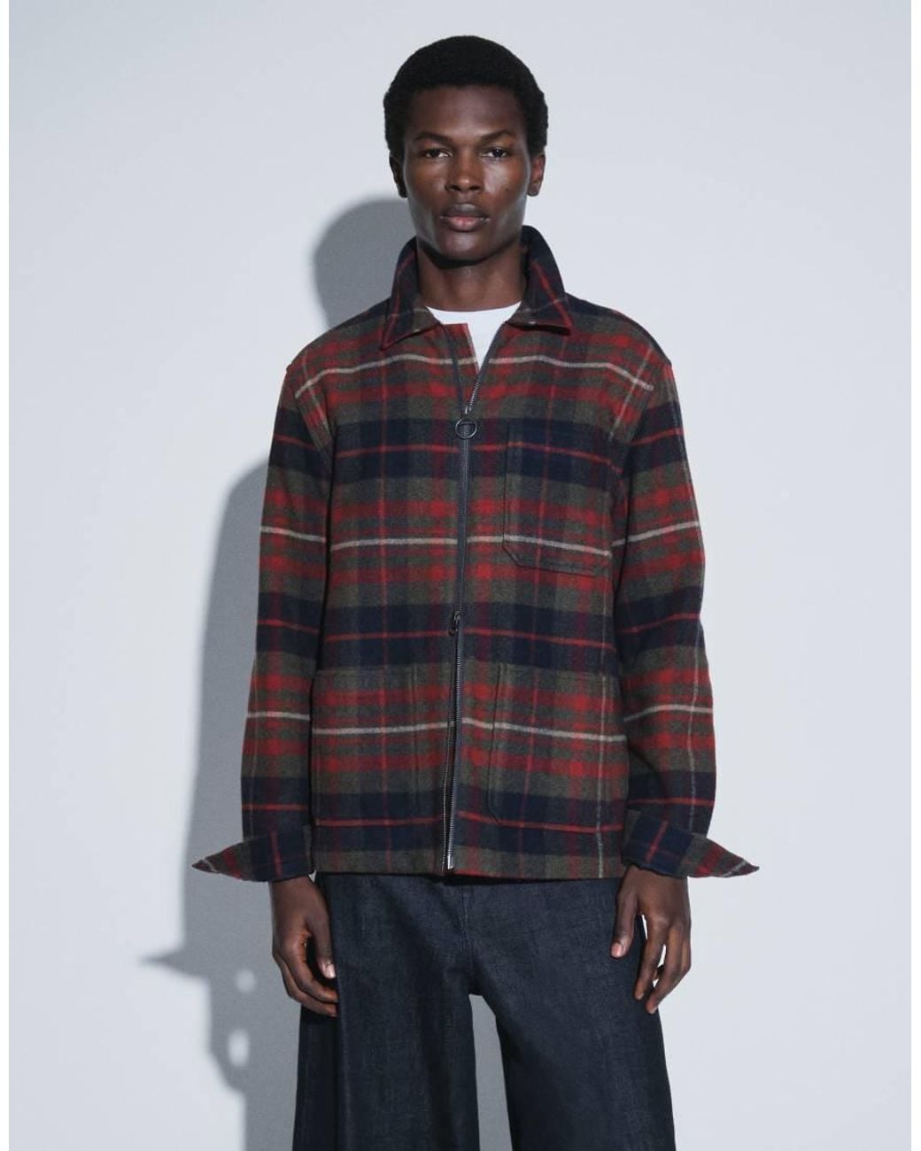 Barbour Blue Kidson Relaxed Tartan Check Overshirt for men