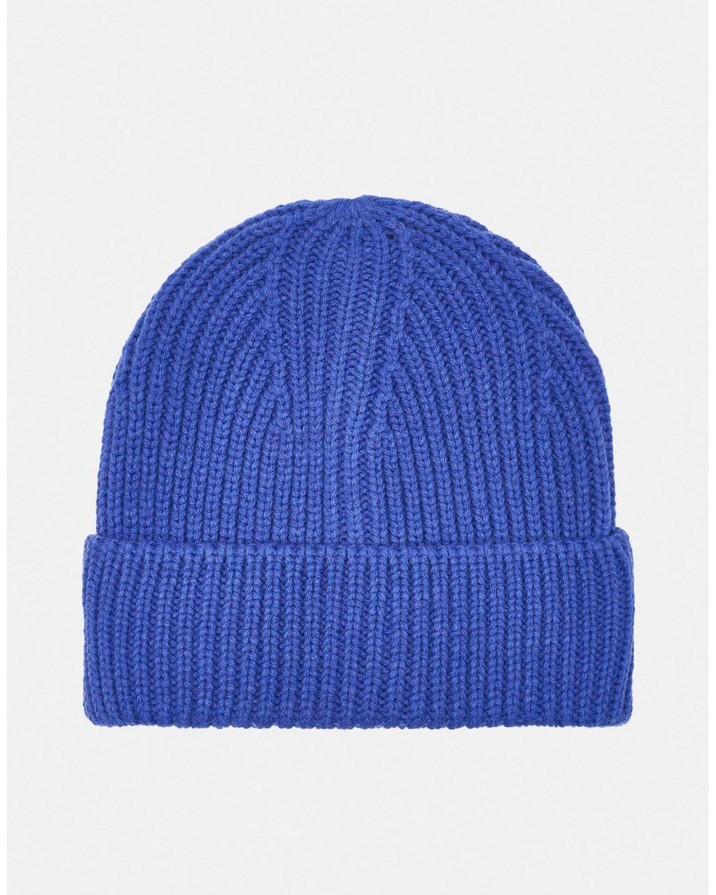 Pull&Bear Grobe strickmütze in Blue für Herren