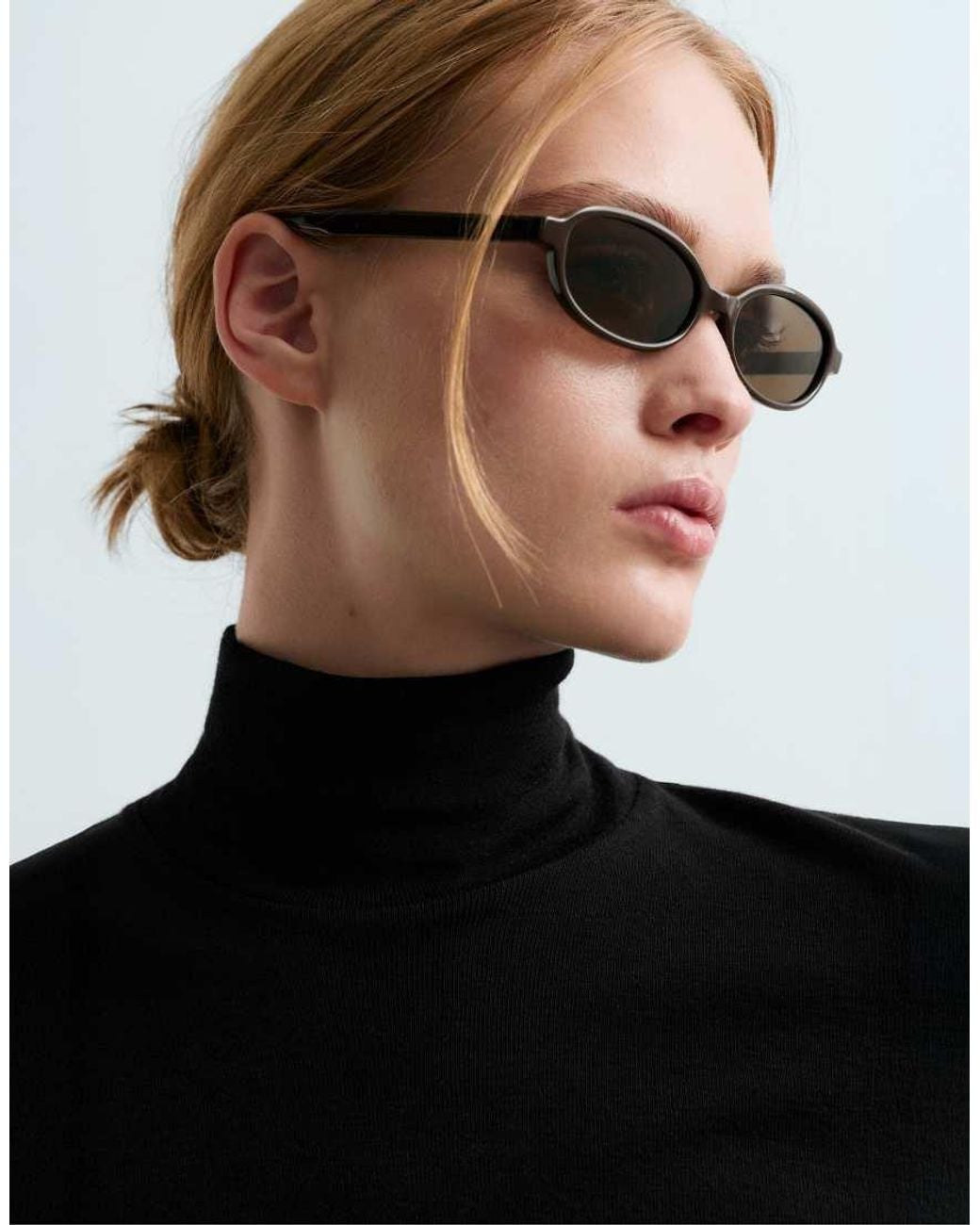 Oysho Black T-Shirt Base Layer Rib