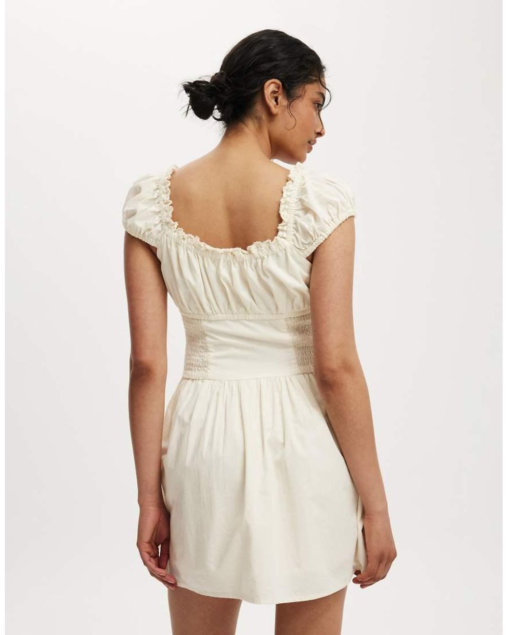 Cotton On Natural Charlotte Mini Dress