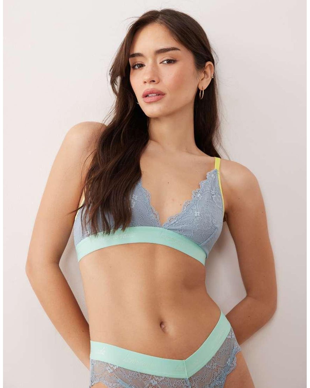 Lemonade Dolls Blue Trilogy Lace Bralet