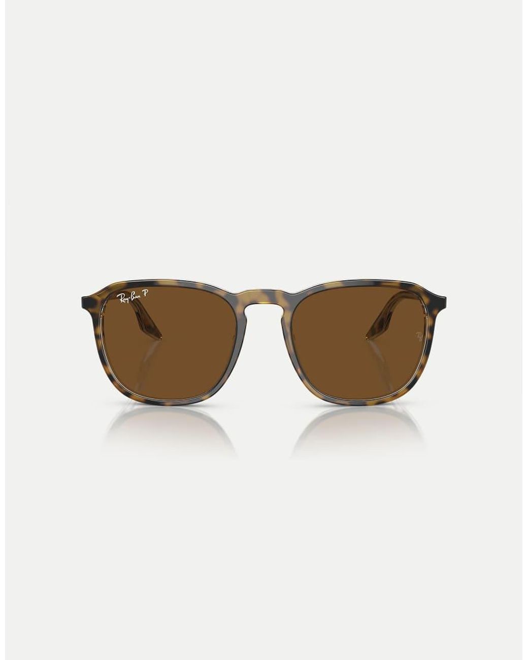 Ray-Ban Natural Rb2203 Square Polarised Sunglasses With Lens