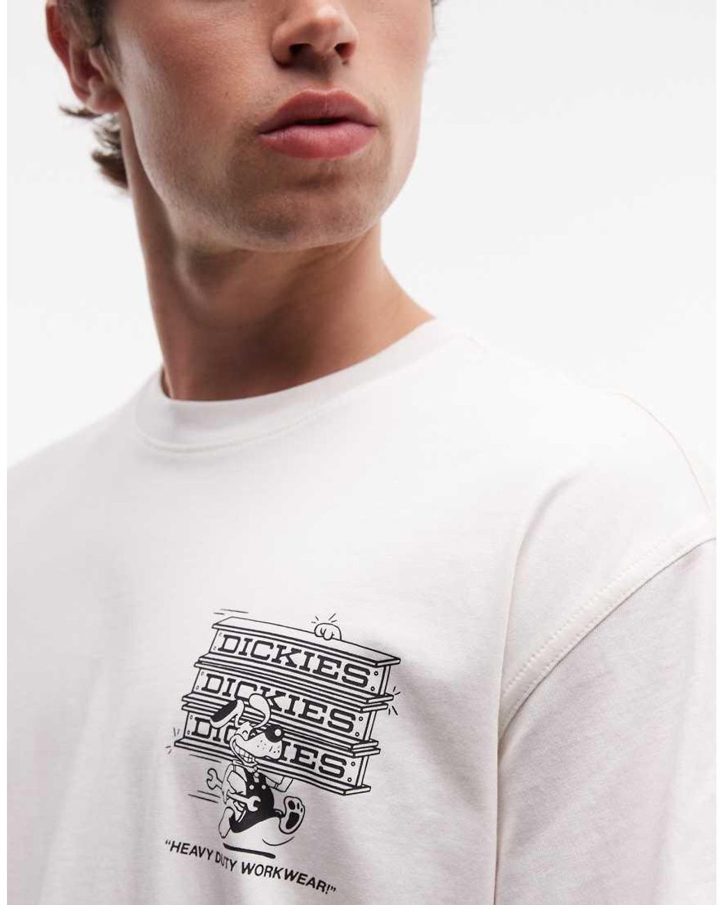 Dickies White Lynndyl Short Sleeve T-shirt for men