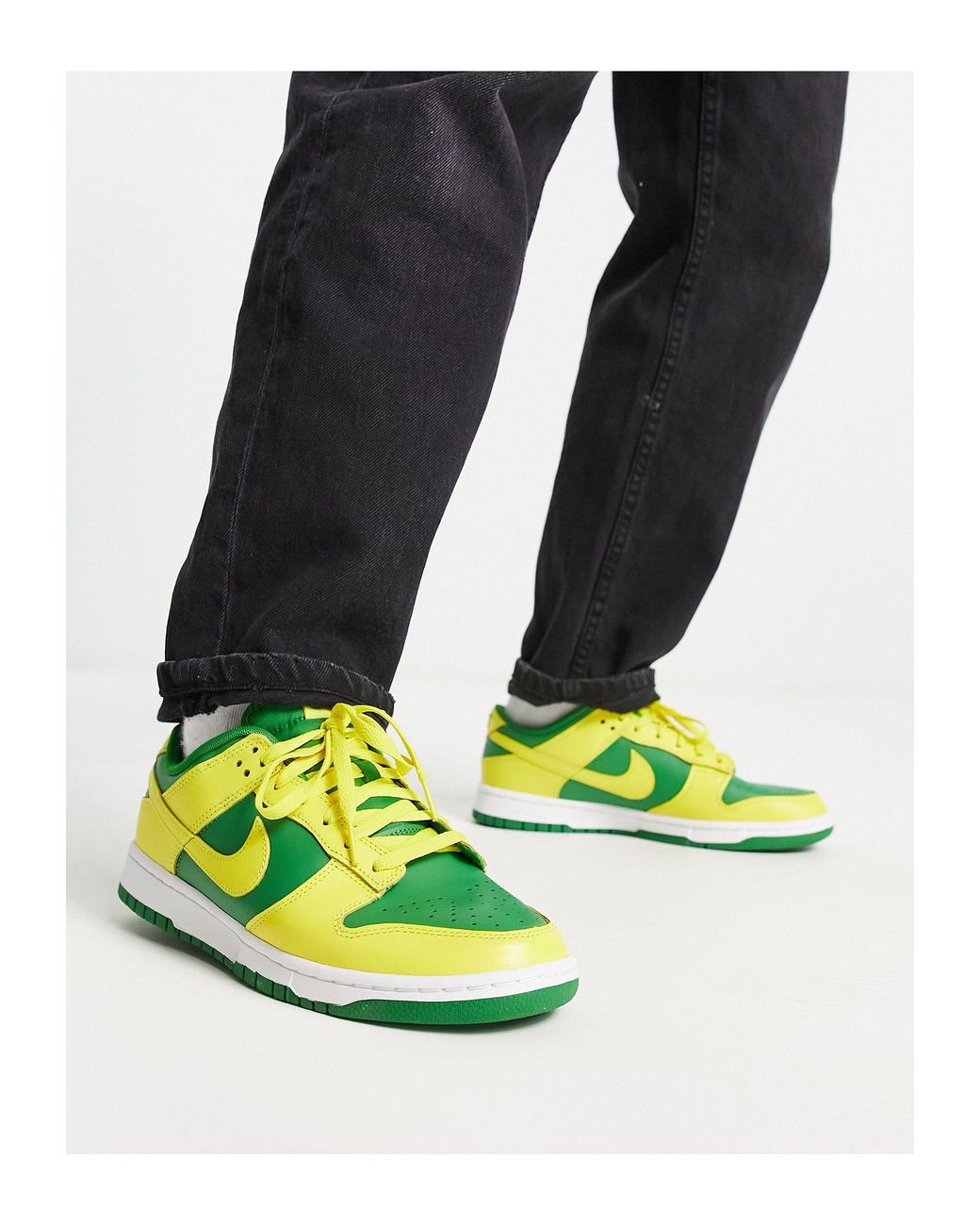 Dunk low - sneakers rétro verdi e gialle da Uomo di Nike in Giallo | Lyst