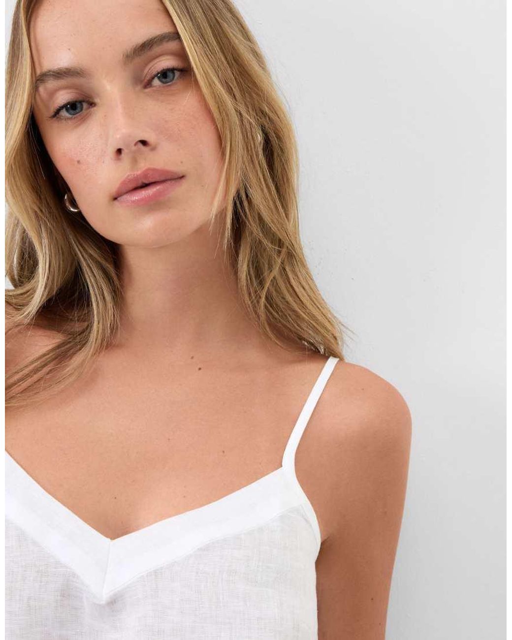 Intimissimi Purple The Pure Linen Plain-Weave Linen Top