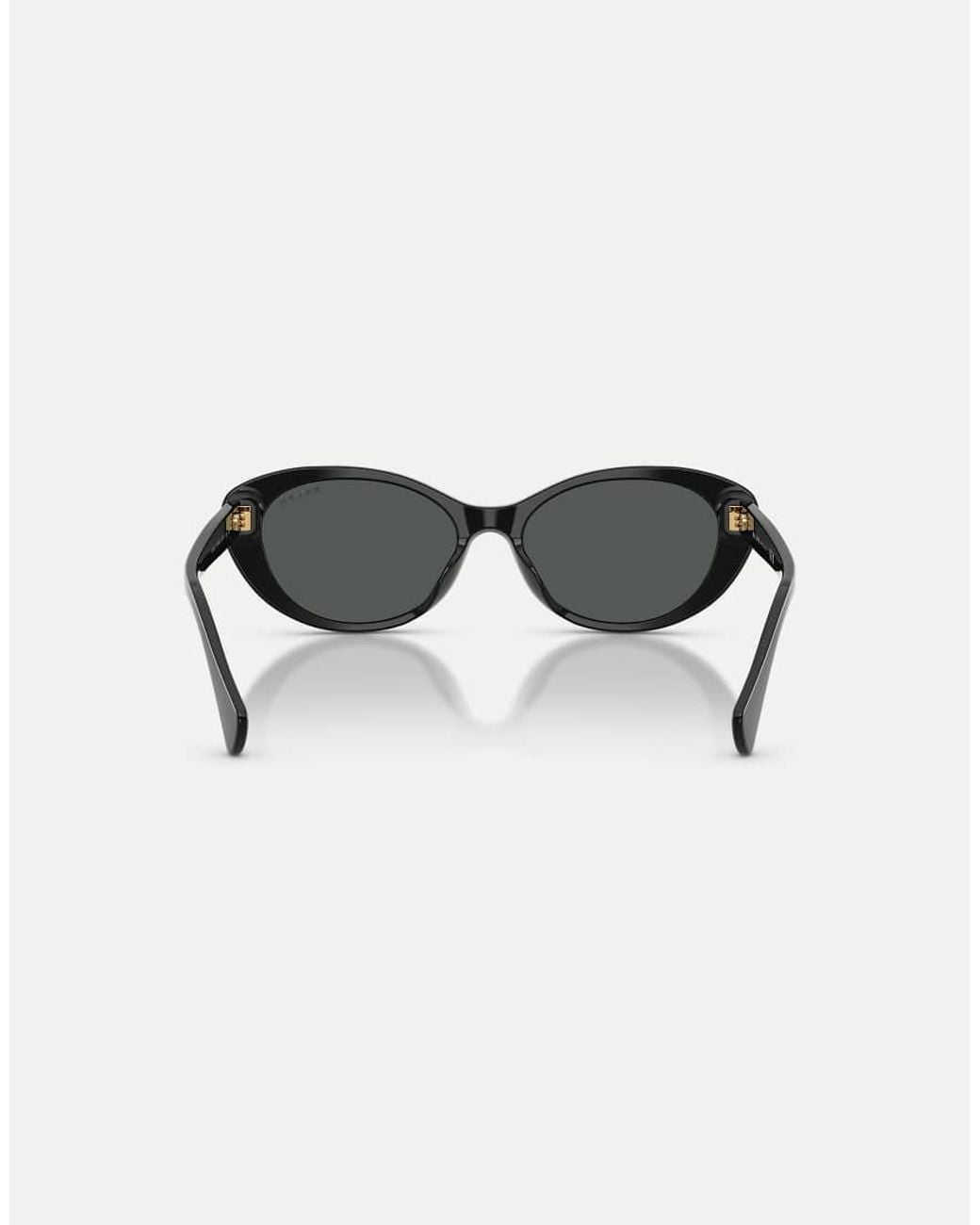 Ralph Black Oval Sunglasses With Lens